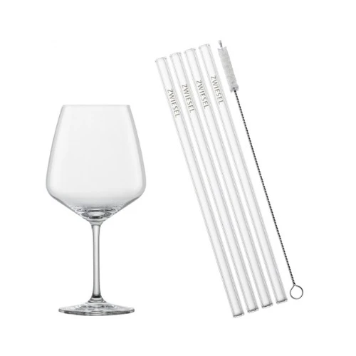Schott Zwiesel After Work Drinks Set 4 Glazen + 4 Rietjes