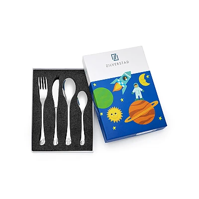 Zilverstad Kinderbestek Ruimtevaart 