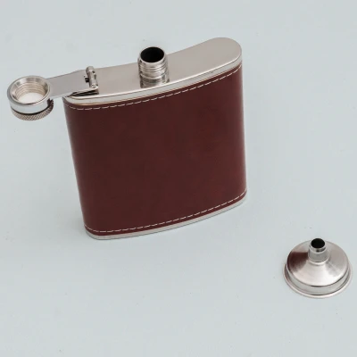  Zakflacon Met Bruin Kunstleer 240 ml