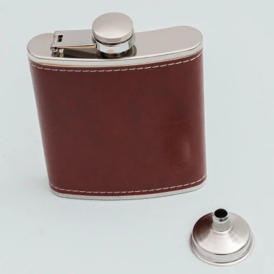  Zakflacon Met Bruin Kunstleer 240 ml