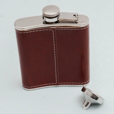  Zakflacon Met Bruin Kunstleer 240 ml