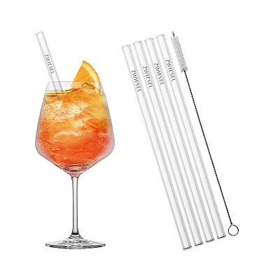 Schott Zwiesel After Work Drinks Set 4 Glazen + 4 Rietjes 