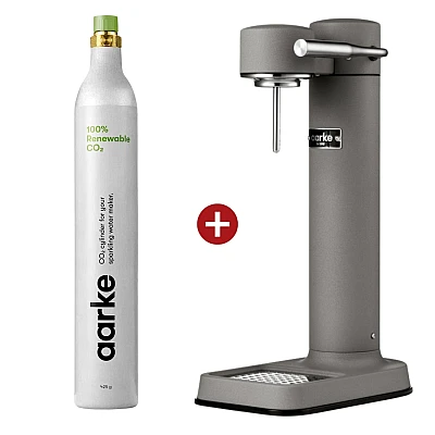 Aarke Carbonator 3 Mat Grijs Met Cilinder