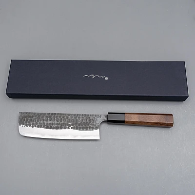 Anryu Messer Aogami Super Walnuss Nakiri