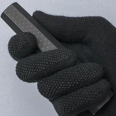 Handvat Parker Asahi Rubber Zwart Waves 135 mm