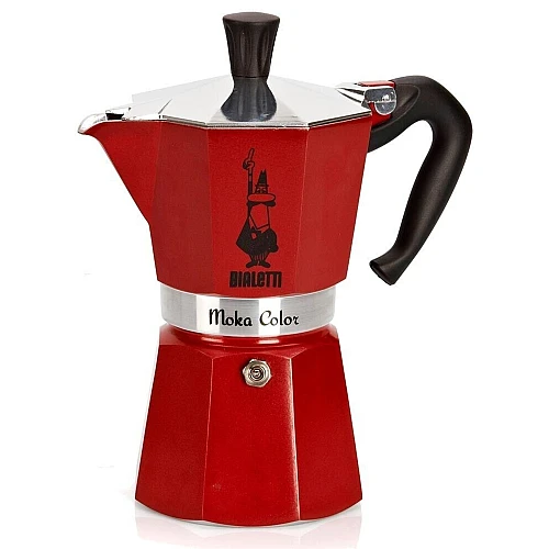 Bialetti Moka Color Rood 3 kops