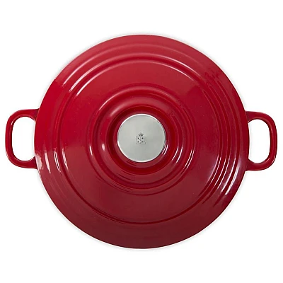 BK Bourgogne Gusseisen Bräter Chili Rot 24 cm