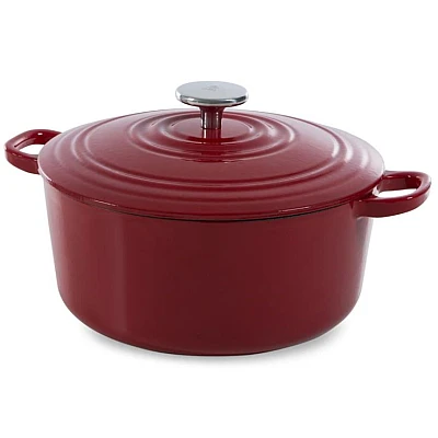 BK Bourgogne Gusseisen Bräter Chili Rot 24 cm