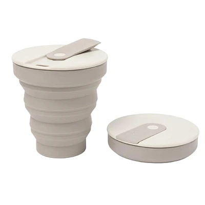 Beewise Opvouwbare Reisbeker Lichtgrijs 355ml
