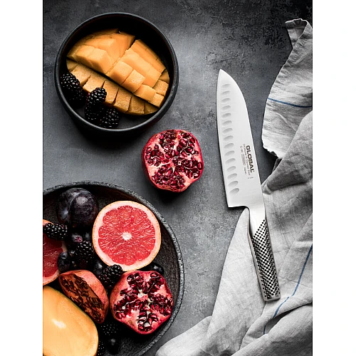 global g-80 santoku met kuiltjes 18cm