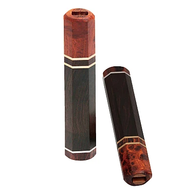 Handvat Ebony / Burlwood 148 mm