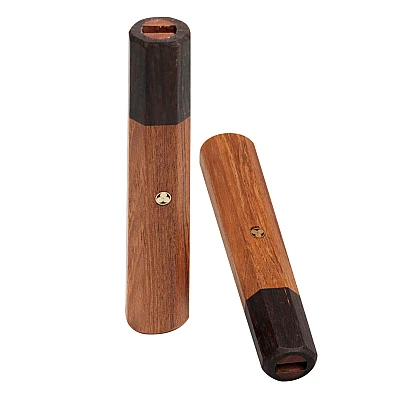 Handvat Walnoot / Ebbenhout 140 mm