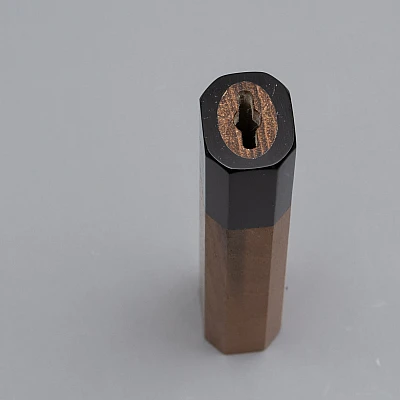 Handvat Teak met Buffelhoorn 128 mm