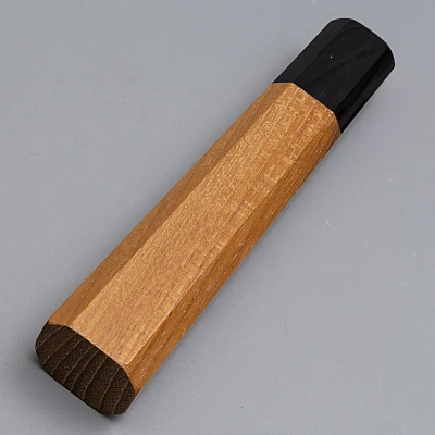 Handvat Teak met Buffelhoorn 128 mm