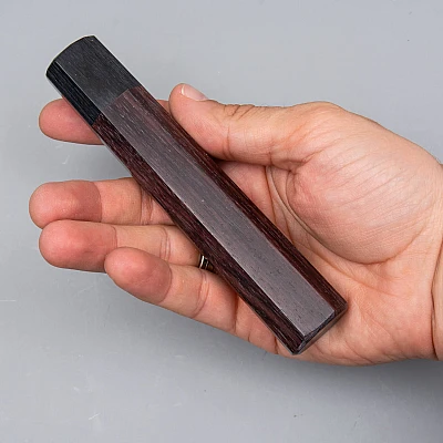 Handvat Rozenhout met pakkahout 140 mm