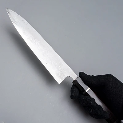 Hatsukokoro Hyomon Shiro #2 Hand Laminated Gyuto 21 cm