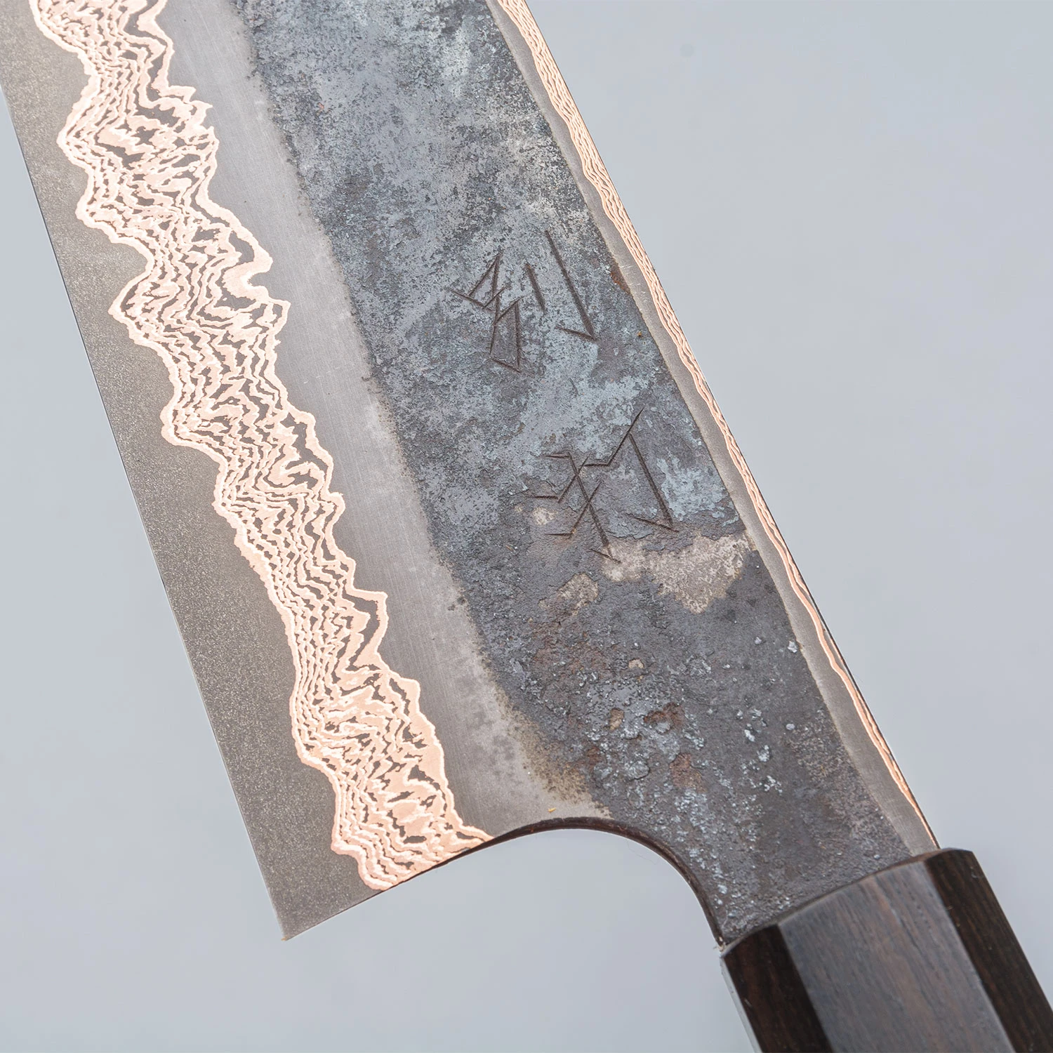 Hatsukokoro x Nigara Yorokobi Kurouchi Kiritsuke 21 cm - hk-hk