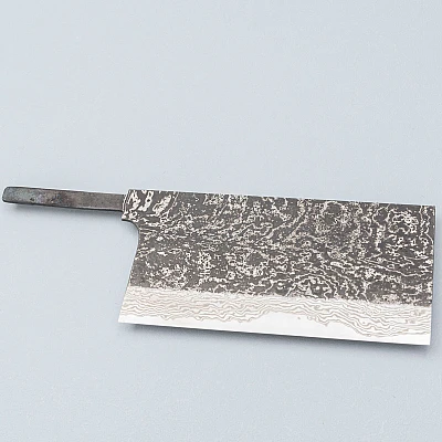 Hatsukokoro x Nigara Yorokobi Damast Chinese Cleaver 20 cm