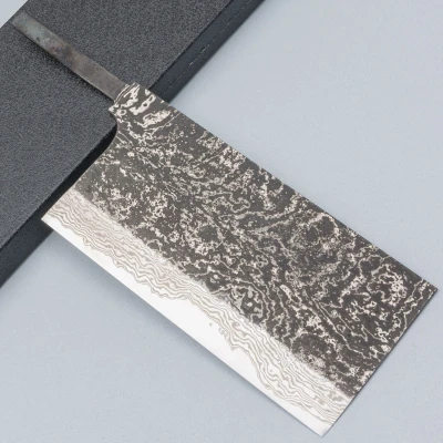 Hatsukokoro x Nigara Yorokobi Damast Chinese Cleaver 20 cm