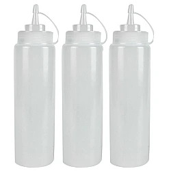 Hendi Knijp/Spuitfles Wit Met Afsluitdopje 350ml (3 Stuks)