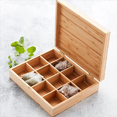 Point Virgule Theedoos Bamboe 12 vaks