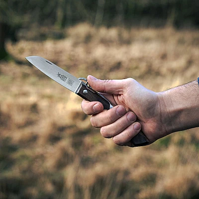Robert Herder Ibex 100 Roestvrij Zakmes Thermisch Beukenhout handvat