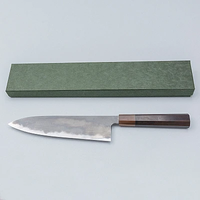 JNS Kokorozashi Tanaka Shirogami 1 Damast Kasumi Gyuto 23 cm