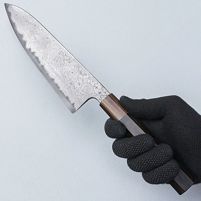 JNS Kokorozashi Tanaka Shirogami 1 Damast Kurozoma Gyuto 22.5 cm