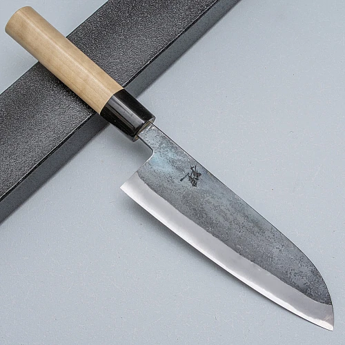 JNS Tanuki Shiro #2 Kurouchi Santoku 16.5 cm