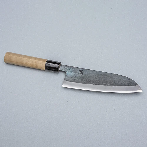 JNS Tanuki Shiro #2 Kurouchi Santoku 16.5 cm