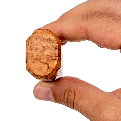 Handvat Gouden Teak Ocatagon