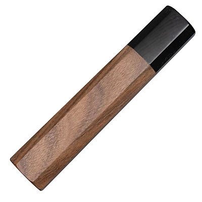 Handvat Walnoothout met Buffelhoorn 128 mm