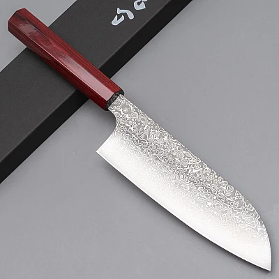 Kei Kobayashi SG-2 Damast Red Santoku