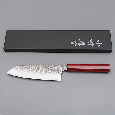 Kei Kobayashi SG-2 Damast Red Santoku
