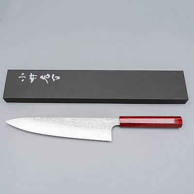 Kei Kobayashi SG-2 Damask Red Gyuto 24 cm