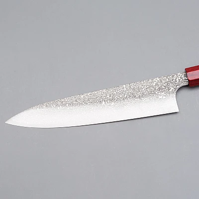 Kei Kobayashi SG-2 Damask Red Gyuto 21 cm