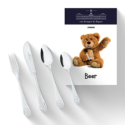 Kinderbestek Van Kempen en Begeer Beer 4-delig
