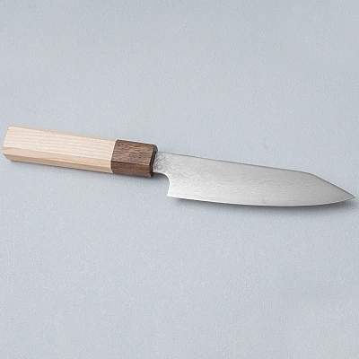 Kenshiro Hatono Ginsan Damast Maple Kiritsuke Petty 13.5 cm