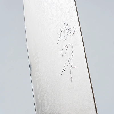 Kenshiro Hatono Ginsan Damast Maple Kiritsuke Petty 13.5 cm