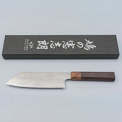 Kenshiro Hatono SG2 Damast Polished Wenge Bunka 18 cm