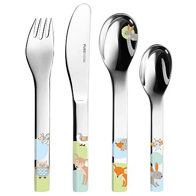 Kinderbestek One Woody 4-delig