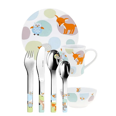 Kinderbestek One Woody 7-delig