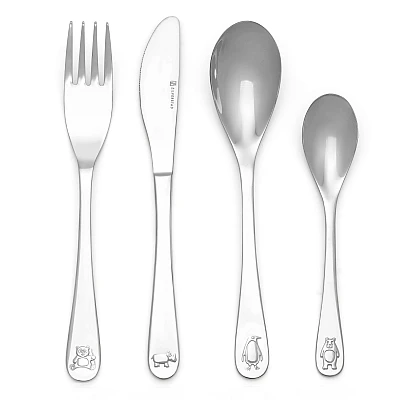 Zilverstad Kinderbestek Wildlife 