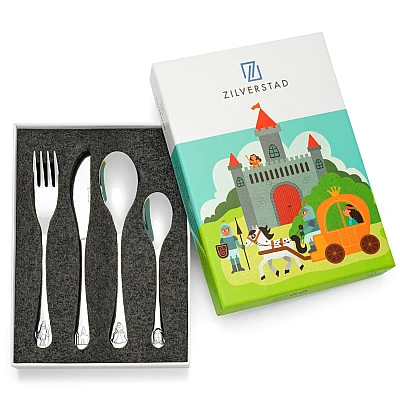 Zilverstad Kinderbestek Ridders & Prinsessen 