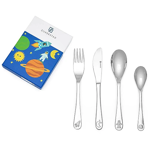 Zilverstad Kinderbestek Ruimtevaart 