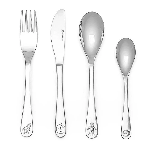 Zilverstad Kinderbestek Ruimtevaart