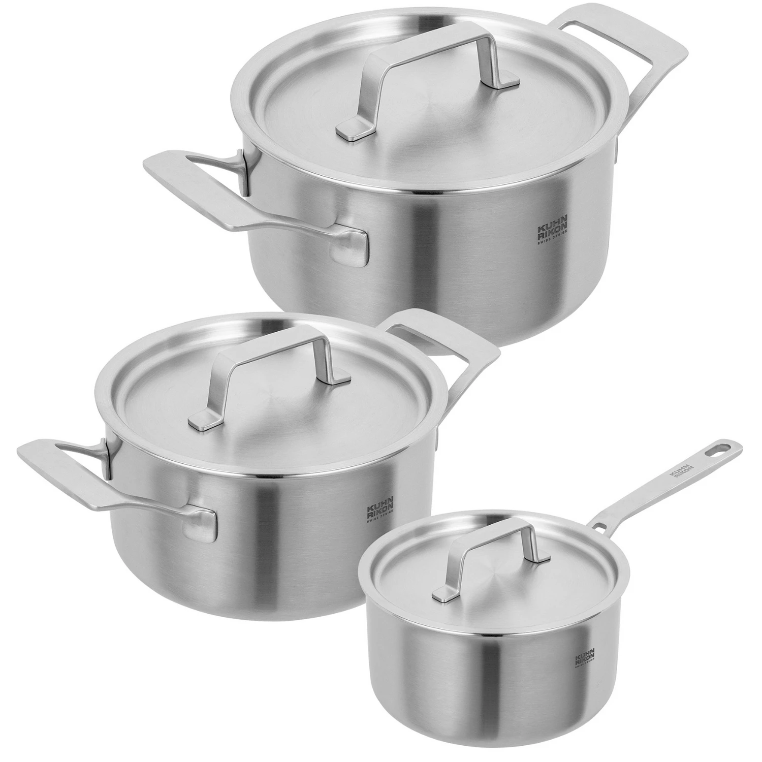 （値下げ可）Kuhn Rikon 4点セット Kuhn Rikon Culinary Fiveply Pannenset 3-Delig - 37881