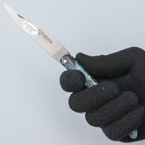 Laguiole en Aubrac Zakmes Cosmos Blue Elder Earth Bee 12 cm