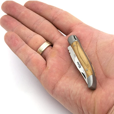 Laguiole en Aubrac Zakmes Olijfhout 7 cm