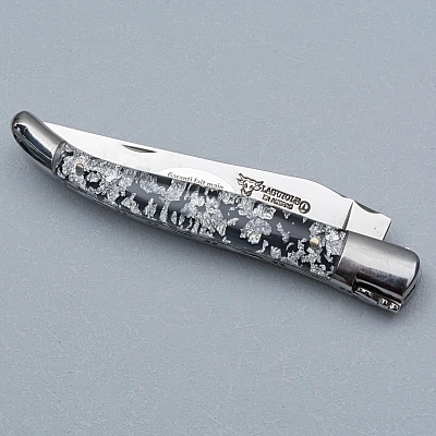 Laguiole en Aubrac Zakmes Silver Glitter 12 cm